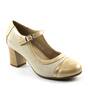 Pantofi eleganti de dama , cu toc mediu  262-BEIGE, Culoare (12): BEJ/AURIU, Marime (12): 41 - - Roveli