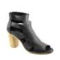​Sandale casual de dama , perforate , cu toc inalt D754-NEGRU, Culoare (12): Negru, Marime (12): 39 - - Roveli