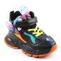 ​Ghete captusite pentru copii , multicolor C30485-BLACK, Culoare (12): NEGRU/MULTICOLOR, Marime (12): 34 - - Roveli