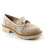 Pantofi de dama , comozi , cu accesoriu auriu A10500-BEIGE, Culoare (12): Bej, Marime (12): 37 - - Roveli