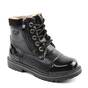 Ghete imblanite pentru fetite , cu varful lacuit 885-1.2A-BLACK, Culoare (12): Negru, Marime (12): 35 - - Roveli