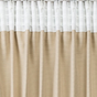 Draperie Satin pentru Living sau Dormitor, Model BLACKOUT, culoare CAPUCCINO, Optiuni Rejansa / Capse Draperii: Rejansa 10 cm (manopera) (pret pe metrul liniar) - - Roveli